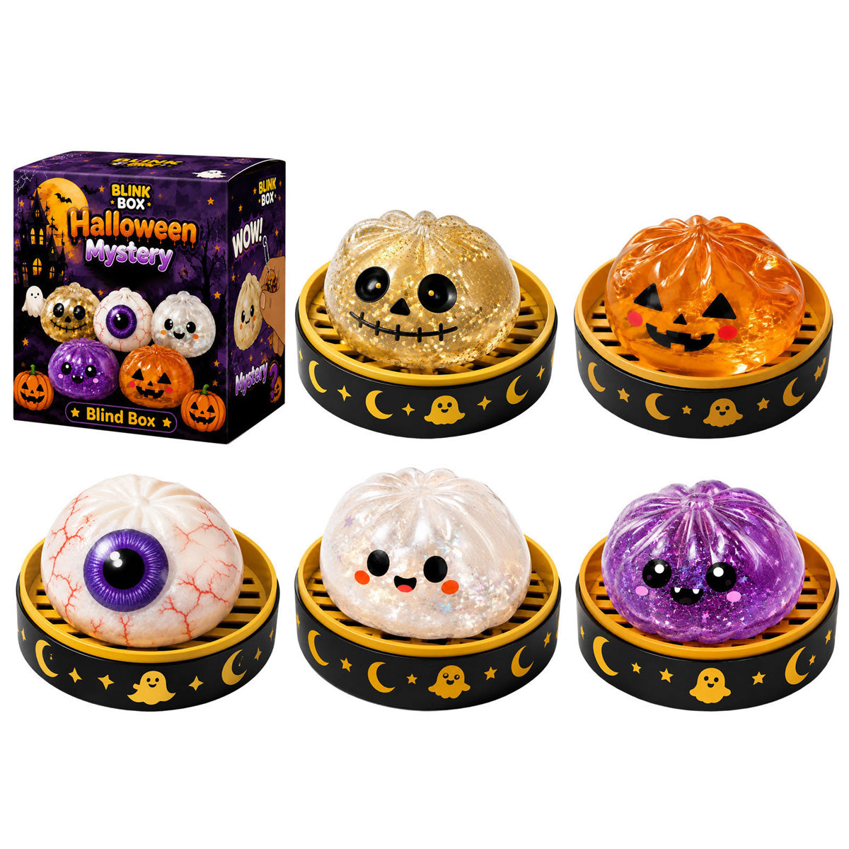 🎃👻Halloween Dumpling Stress Relief Toys