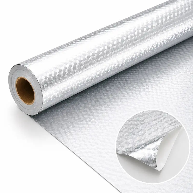 Self-Adhesive Aluminum Foil Kitchen Backsplash Wallpaper