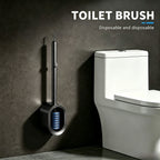 Disposable toilet brush set
