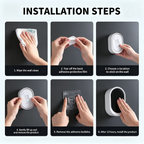 Disposable toilet brush set