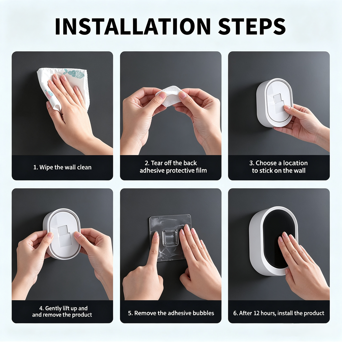 Disposable toilet brush set