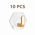 Heavy-Duty Luxury Acrylic Self-Adhesive Hooks