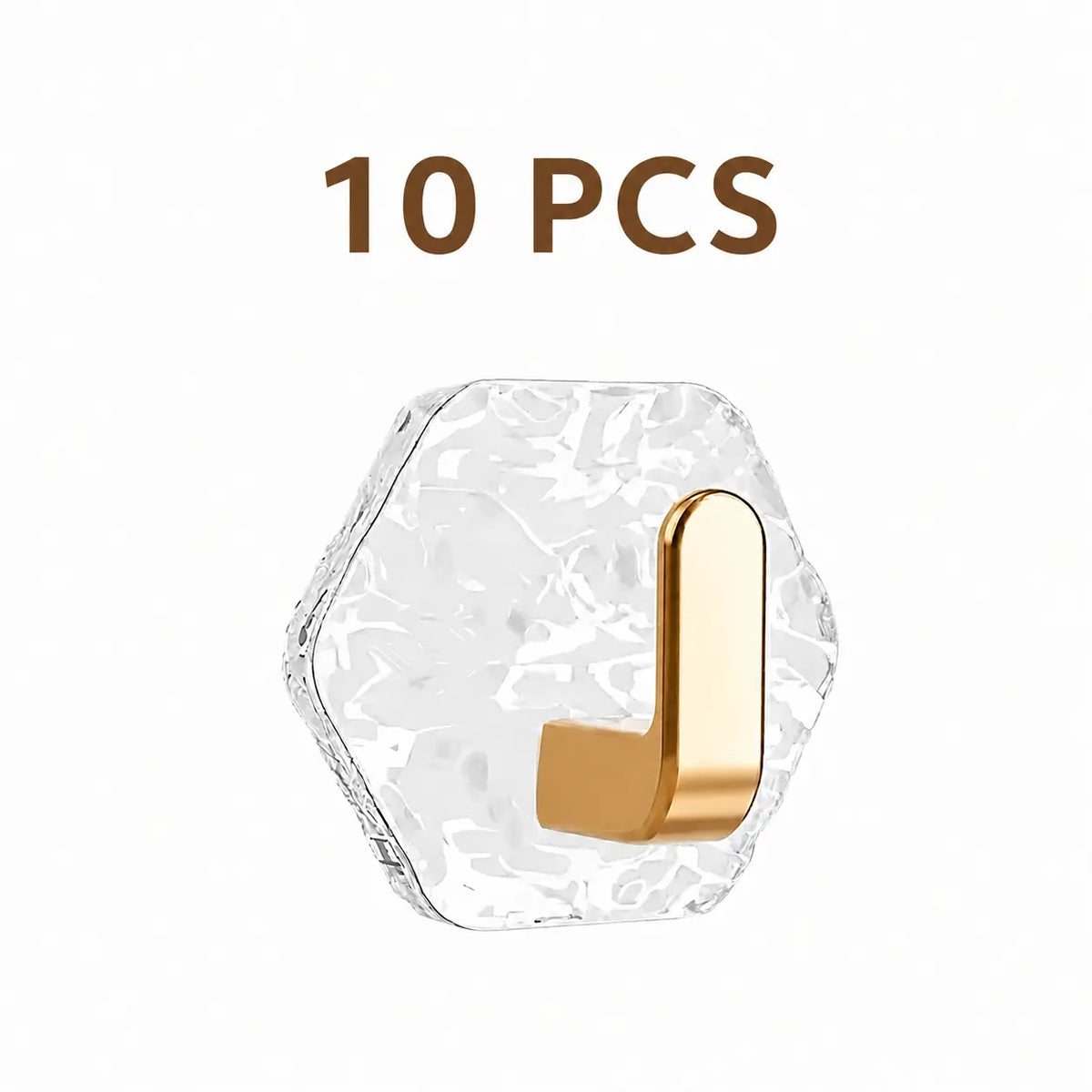 Heavy-Duty Luxury Acrylic Self-Adhesive Hooks