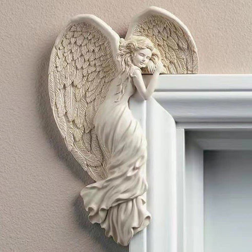 Ownkoti Door Frame Angel Wings Sculpture - Angel Left - image 0