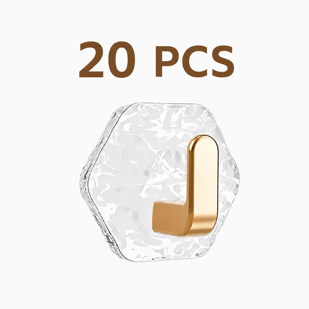 Heavy-Duty Luxury Acrylic Self-Adhesive Hooks