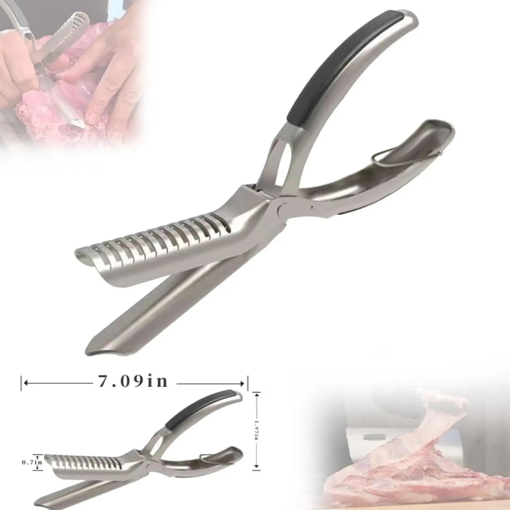 Stainless Steel BBQ Rib Membrane Remover Tool